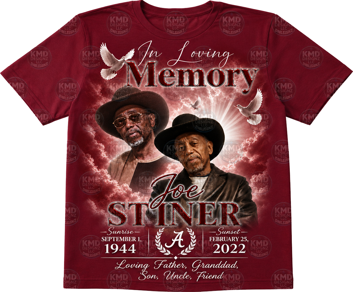 Custom Memorial Center Print Shirt