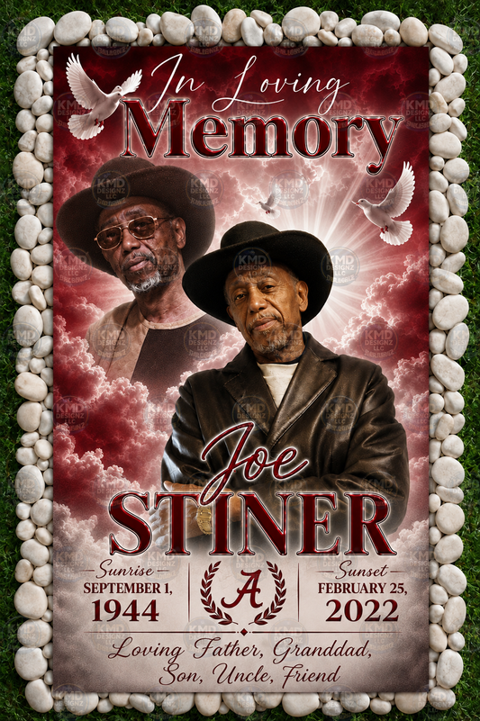 Custom Memorial Grave Blanket