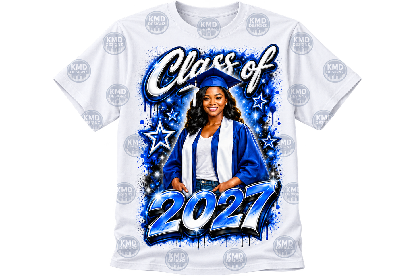 Custom Graduation Center Print Shirt