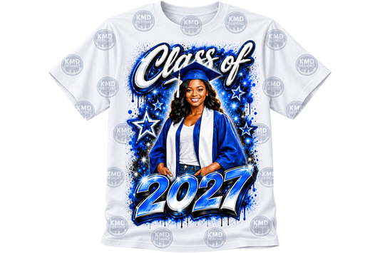 Custom Graduation Center Print Shirt