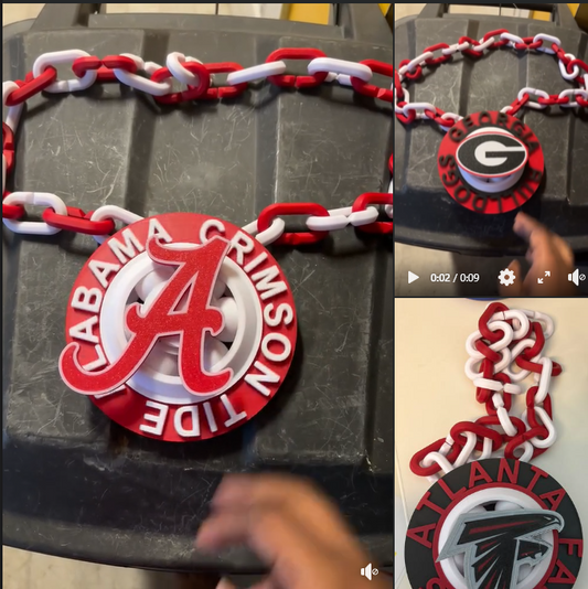 CUSTOM Oversized 3D Spinner Chain